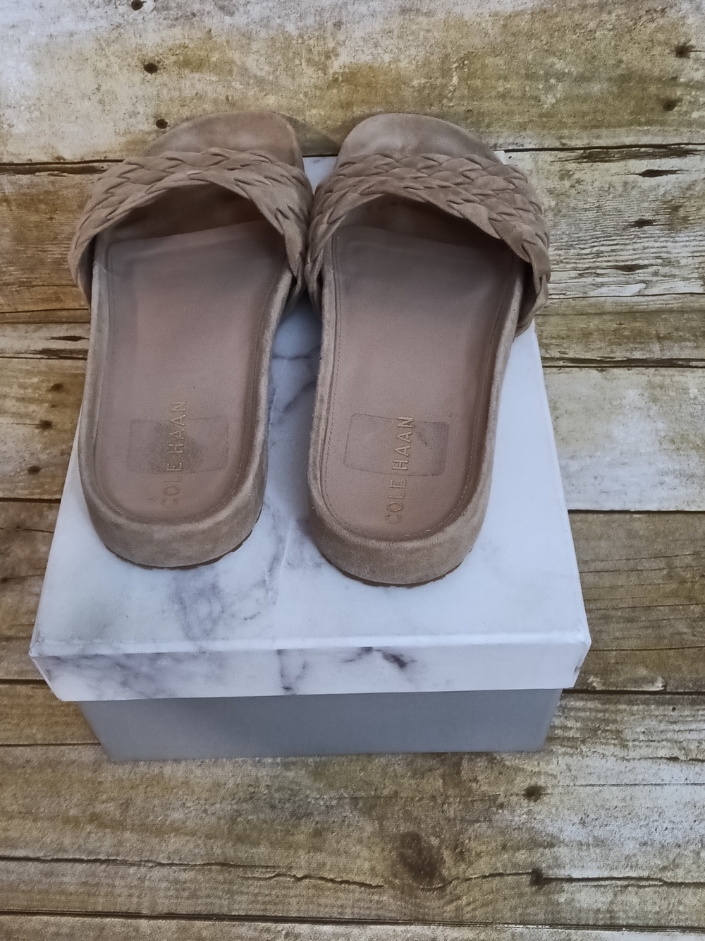Cole Haan Woven Slide Sandals - Picture 4 of 5